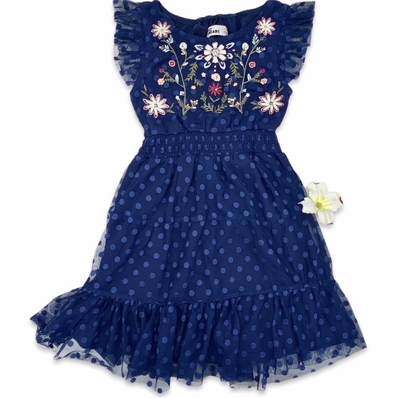 Epic Threads Other - LIKE NEW Epic Threads Embroidered Swiss Dot Tulle Dress, 4T